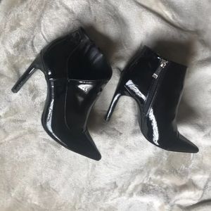 Zara Patent High Heel Ankle Booties